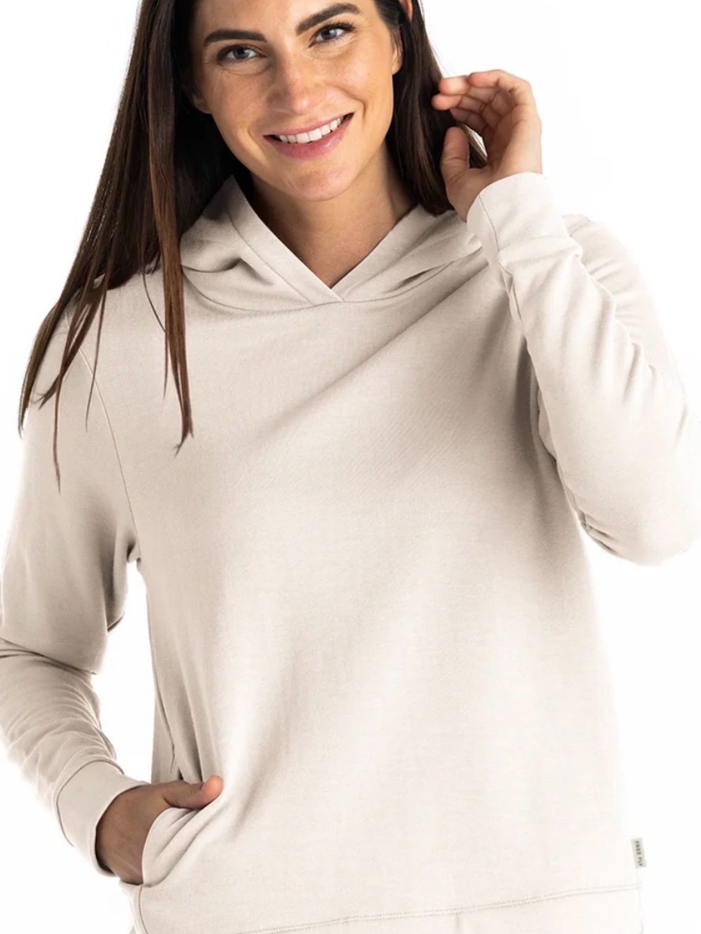 Freefly Bamboo Lightweight Fleece Cropped Hoodie